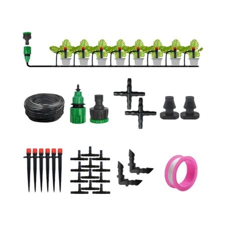 Imagem de Kit de Irrigação por Gotejamento Automático para Jardim - 1/4" (13cm)