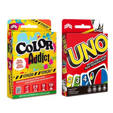 Jogo de Cartas Infantil - Color Addict - 110 Cartas - Copag