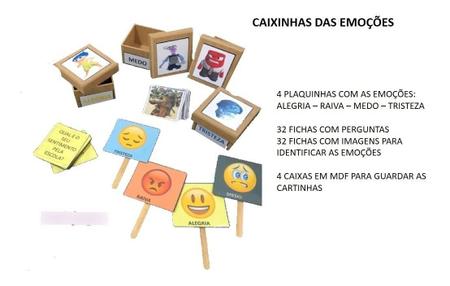 Imagem de Kit De Jogos Para Psicólogos Baralhos Das Emoções Raiva Medo