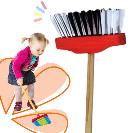 Imagem de Kit de limpeza para crianças com rodo/ vassoura/ pá de lixo