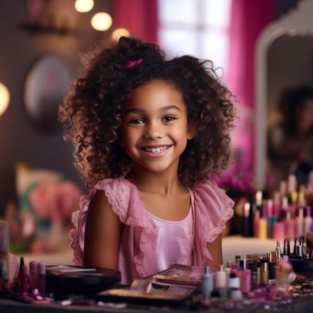 Imagem de Kit De Maquiagem Infantil Buquê Lindo Criança Presente Top