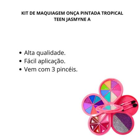 Imagem de Kit de Maquiagem Onça Pintada Tropical Teen Jasmyne A