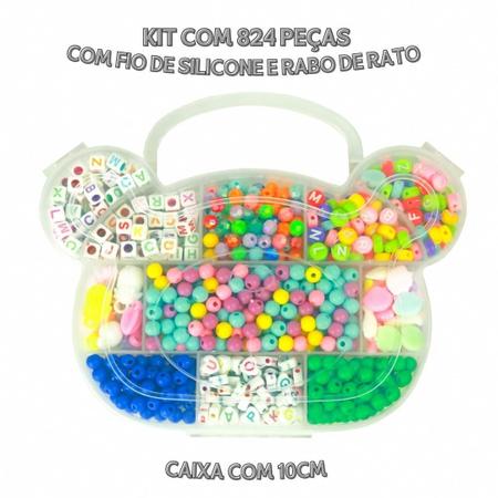 Imagem de Kit De Miçangas Para Pulseira 02 - Com 864 Peças - BRX