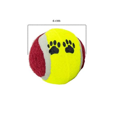 Imagem de Kit De Mordedores Para Cachorro Tipo Bolinha De Tênis Kit Com 3 Unidades