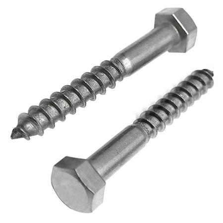 Imagem de Kit de Parafuso Soberbo Sextavado Inox 6x60mm C/ Bucha de Fixação com anel 10mm