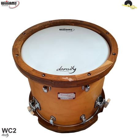Kit de Peles Williams Density - WC2 Filme duplo coated 10/12/14/16/22 - Williams Drumheads Imagem de Kit de Peles Williams Density - WC2 Filme duplo coated 10/12/14/16/22