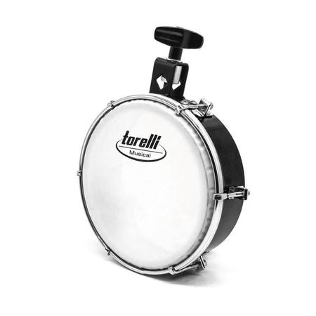 Imagem de Kit de percussão tamborim com esteira torelli + clamp rmv
