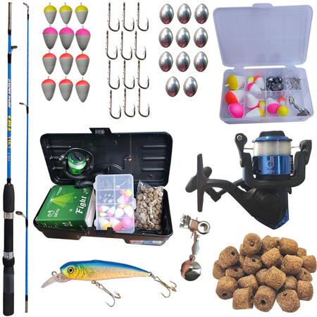 Kit de Pesca Completo Infantil Vara Molinete Isca Tralha - Albatroz -  Produtos para Pesca Esportiva - Magazine Luiza