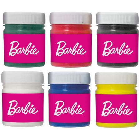 Kit de Pintura Barbie Com Cavalete Fun F0030-0