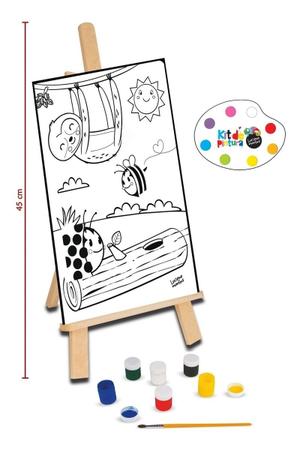 Kit De Pintura Em Madeira Infantil Com Desenhos Unicórnio - Nig