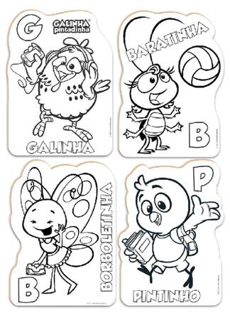 64 desenhos da Galinha Pintadinha para colorir