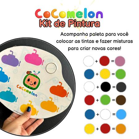 Kit de Pintura com Cavalete - Cocomelon - Nig Brinquedos