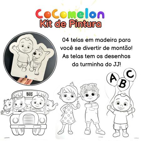 Pintura Madeira Infantil Cavalete Desenho Galinha Pintadinha - NIG - Kit de  Pintura Infantil - Magazine Luiza