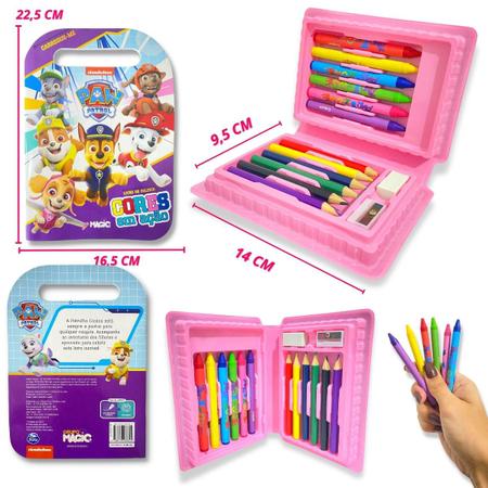 Kit de Pintura Infantil Patrulha Canina com Maleta 18 Peças