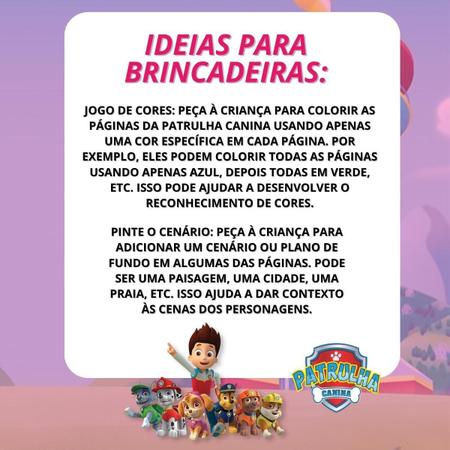 Kit de Pintura Infantil Patrulha Canina com Maleta 18 Peças