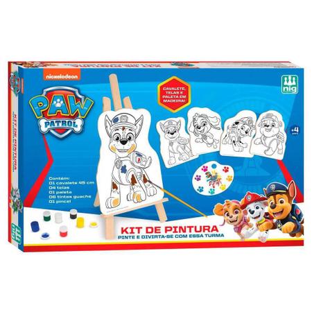 Kit de Pintura Infantil Paw Patrol +4 Anos Nig Brinquedos – Papelaria Pigmeu