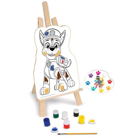 Kit Pintura Infantil Patrulha Canina + Cavalete e Acessórios - Nig