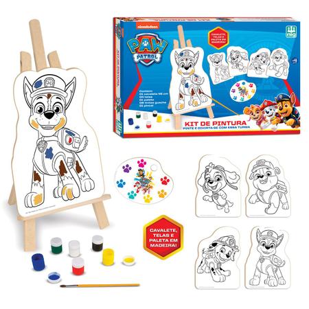 Jogo Colorir Kit Pintura Patrulha Canina - Nig Brinquedos