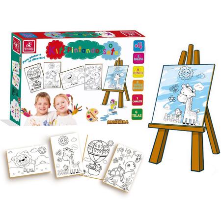 Kit De Pintura Pintando O Sete 2772 - Brincadeira De Criança - Kit