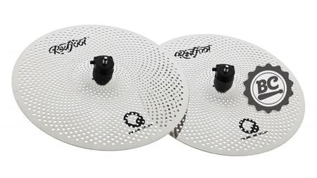 Imagem de Kit de Pratos Red Foot Quiet Silenciosos com Crash 16, Hihat 13 e Ride 18 com Volume até 80% Menor