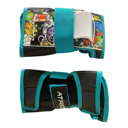 Imagem de Kit De Proteção Infantil Meninos Skate Patins Longboard Patinete Segurança +3 Anos Monster Atrio