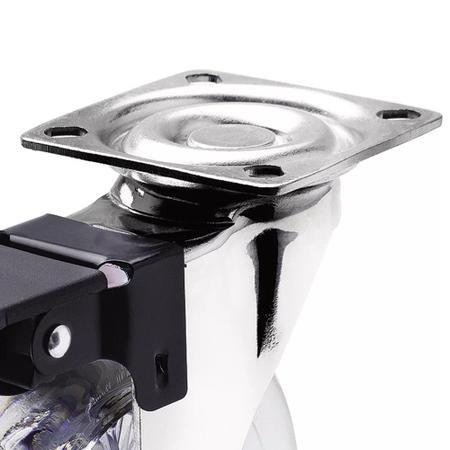 Kit de Rodizio Giratório Siliconado 100mm com freio 8 peças - Soprano Imagem de Kit de Rodizio Giratório Siliconado 100mm com freio 8 peças - Soprano