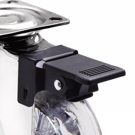 Kit de Rodizio Giratório Siliconado 100mm com freio 8 peças - Soprano Imagem de Kit de Rodizio Giratório Siliconado 100mm com freio 8 peças - Soprano