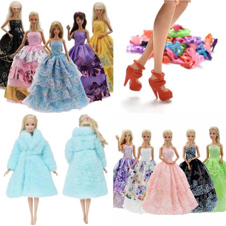 Kit com 10 Conjuntos De Roupas Para Bonecas Barbie - Não Repete - Sheilinha  - Roupa de Boneca - Magazine Luiza