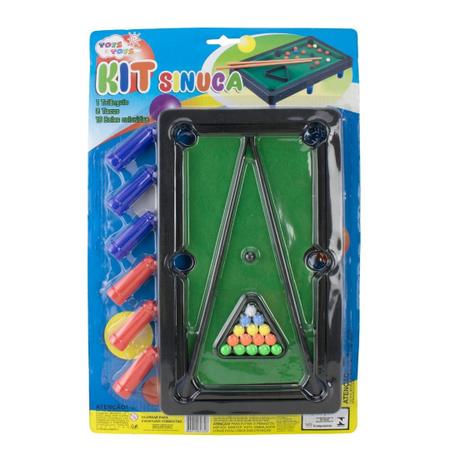 Kit Jogo Bilhar Sinuca Brinquedo Infantil