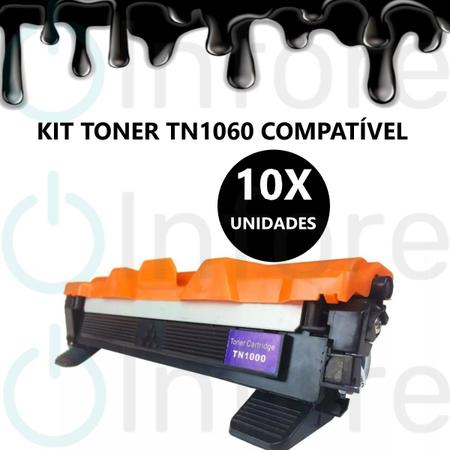 Imagem de KIT De Toner TN1060 Para HL1112 HL1202 HL1212W DCP1602 DCP1512 DCP1617NW Compatível Com 10UN