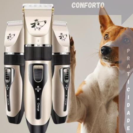 Imagem de Kit De Tosa Profissional Para Pets Com 4 Pentes