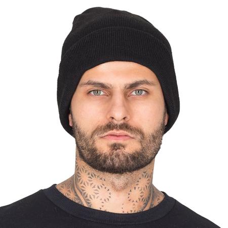 Imagem de Kit De Touca Estilo Beanie + Luva Lã Lisa Básica Premium Par