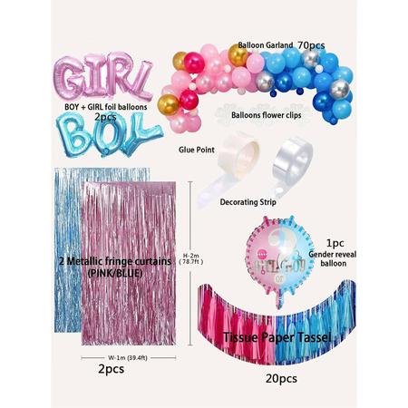 Kit decoração chá revelação Girls Boy - Party Time - Kit Decoração de Festa  - Magazine Luiza