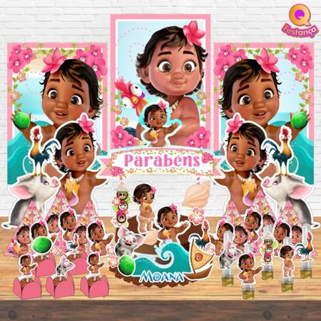 Kit aniversario moana baby