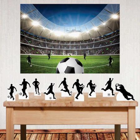 Imagem de Kit decoração de Festas Futebol Com Displays E Painel Decorativo
