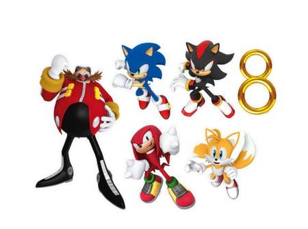 Personagem Articulado Sonic Regina Festas