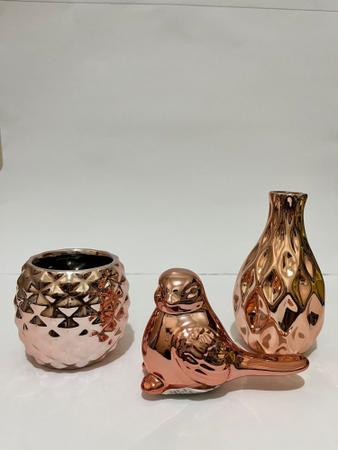 Imagem de Kit decoração para sala e escritório todas as peças de cerâmica p