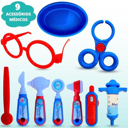 Kit Dentista Infantil Maleta De Brinquedo Completo Montável