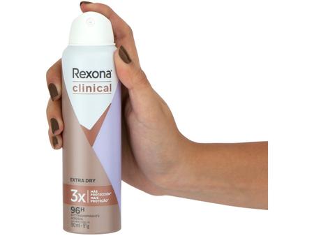 Antitranspirante Aerosol Rexona Clinical Extra Dry 150ml (A embalagem pode  variar)