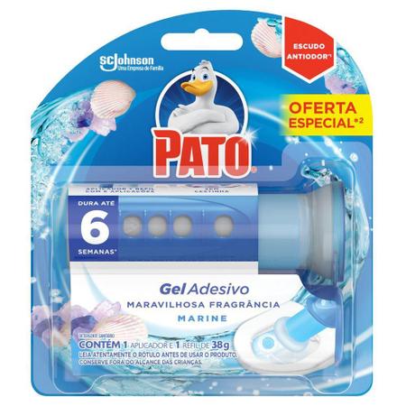 Imagem de Kit Detergente Sanitário Gel Adesivo Pato Marine 38g + Difusor Glade