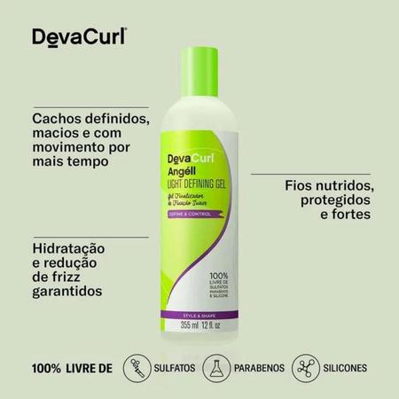 Imagem de Kit Deva Curl Gel Finalizador 355ml + Styling Cream 250g + Set It Free 120ml