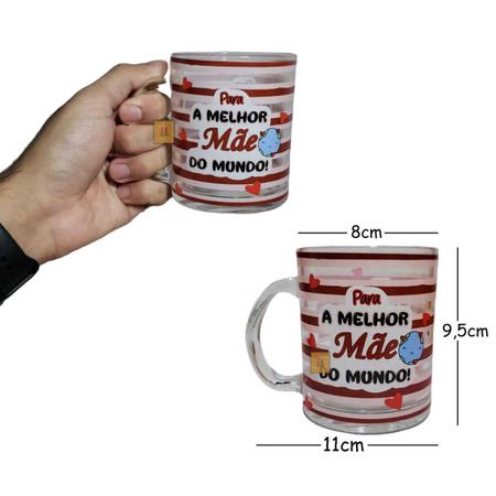 Imagem de Kit Dia das Mães 2 Canecas 330ml + 2 Urso Lembrança Presente