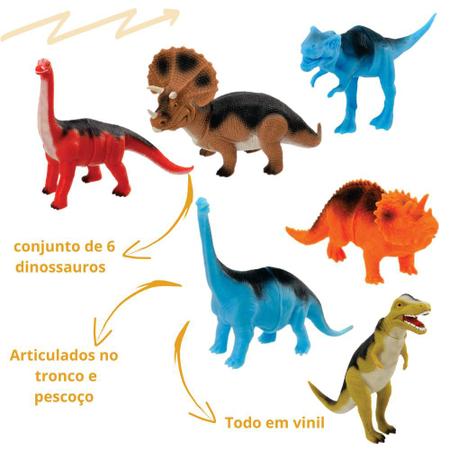 Brinquedo Dinossauro tiranossauro Rex grande articulado - Ri Happy