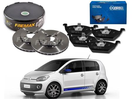 Imagem de Kit disco pastilha freio dianteiro cobreq volkswagen up tsi speed 1.0 2016 a 2020