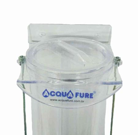 Imagem de Kit dispenser acrílico acqua fure para copo de agua + lixeira preta para copo de agua