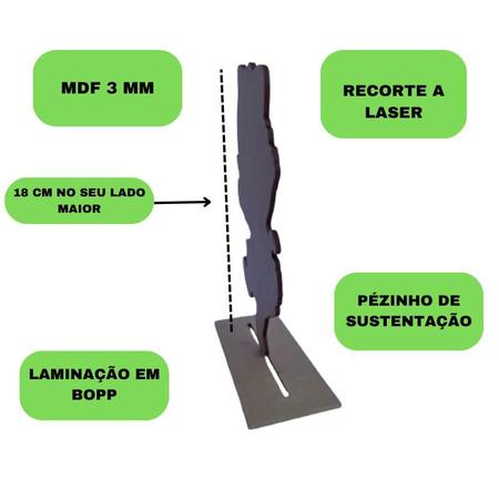 Imagem de Kit Display de Mesa 6 Peças Para Festa Tartarugas Ninja MDF