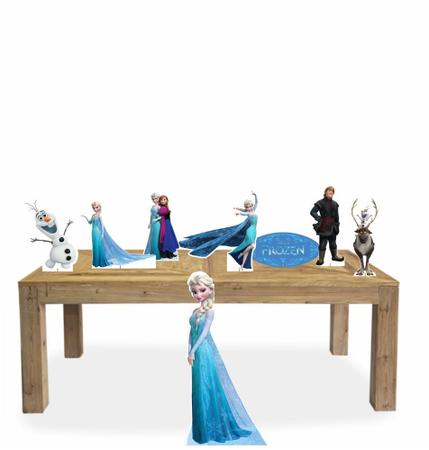 Imagem de kit Display festa Mdf Frozen 1 Totem chão e 8 Displays 25cm