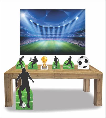 Imagem de Kit Display mdf Futebol Com 07 Pçs + Painel Grande