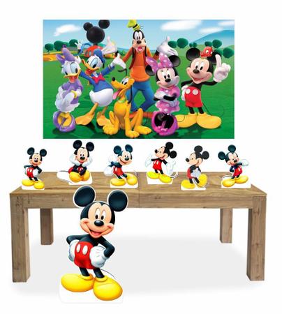 Imagem de Kit Display mdf Mickey Com 07 Pçs + Painel