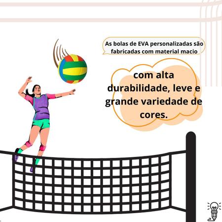 Imagem de Kit Diversão 6 Bolas E.v.a Futebol Piscina Praia Infantil
